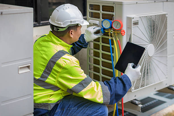 Professional Hvac technician working in Athens, TX